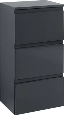 Produktbild von Held Möbel Unterschrank Cardiff 40 cm graphitgrau/hochglanz grau