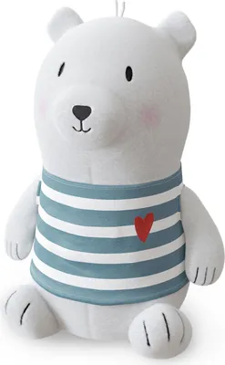 Produktbild von LaVida Eisbär Kuscheltier Bär weiß, Eisbär mit Herz Plüschtier, Höhe 22 cm