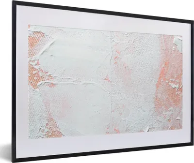 Produktbild von MuchoWow® Gerahmtes Poster Malerei - Abstrakt - Design 60x40 cm - Poster mit Schwarzem Bilderrahmen Wandposter Rahmen Foto Bilder - Schlafzimmer - Plakat in Rahmen - Drucken
