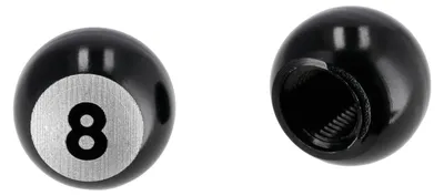Immagine prodotto di Set: 2x tappo valvola "Eightball", anodizzato nero