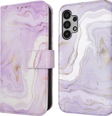Zdjęcie produktu dla imoshion Design Bookcase voor de Samsung Galaxy A32 (5G) - Purple Marble