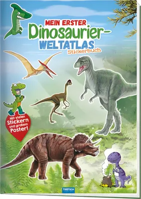 Image de Mein erster Dinosaurier Weltatlas, Stickerbuch