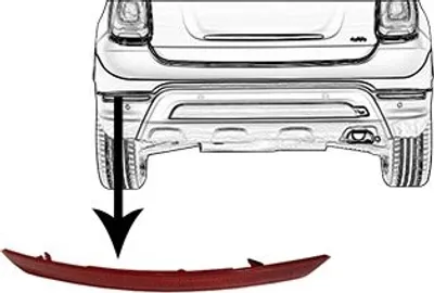 Produktbild von VAN WEZEL Rückstrahler 1604929 Links Stoßfänger für FIAT 500X (334)