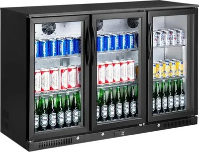 Image de Refroidisseur de bouteilles, capacité de 300 litres, 3 portes à charnières