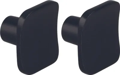 Immagine prodotto di Natural Goods Berlin maniglie per mobili rotonde KONKAV, pomelli per mobili 30x27mm, pomelli per armadi adatti a spessori di ante di 15-22mm, maniglie per armadi da cucina, cassettiere, credenze ecc., nero, 2 pezzi