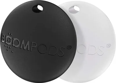 Produktbild von Boompods, 2er-Set AirTag-Schlüsselanhänger Boomtag kompatibel Apple Find My IPX5, Schwarz