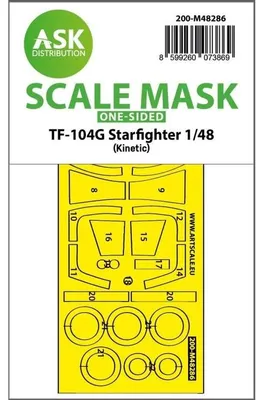 Produktbild von Art Scale Kit 200-M48286 - 1:48 TF-104G Starfighter one-sided express fit mask for Kinetic - Neu