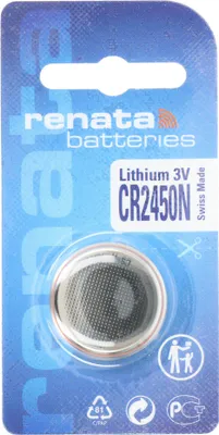 Produktbild von Renata CR2450N 3V Lithium Batterie Knopfzelle 1er Blister CR2450