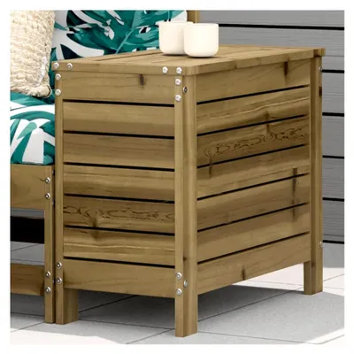 Produktbild von Fußhocker für Zuhause und Garten, 62 x 31,5 x 52 cm, imprägniertes Holz, Kiefer
