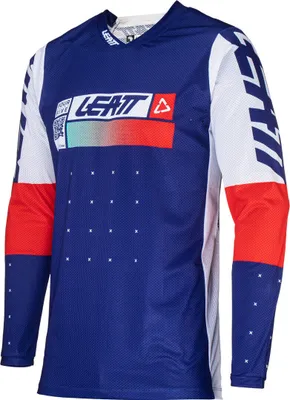 Produktbild von Leatt 4.5 Lite 2024 Motocross Jersey, blau/weiß/rot, XL