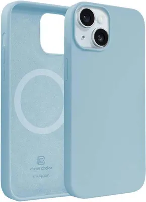 Produktbild von Crong CRGCOLRMIP1561LBLU, Cover, Apple, iPhone 15, 15,5 cm (6.1"), Blau