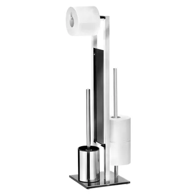 Produktbild von WENKO Stand WC Garnitur Toiletten Bürsten Papier Rollen Halter RIVALTA Edelstahl
