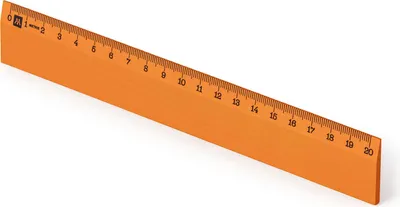 Produktbild von Metrie | Scholar-20HO Holzlineal hellorange mit mm-Skala | 20 cm
