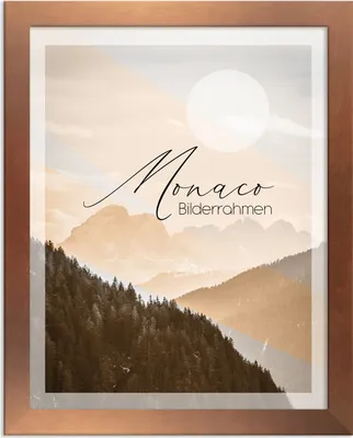 Produktbild von Bilderrahmen Monaco - 21x29,7 cm (DIN A4), Kupfer Nachbildung, 1 mm Kunstglas klar