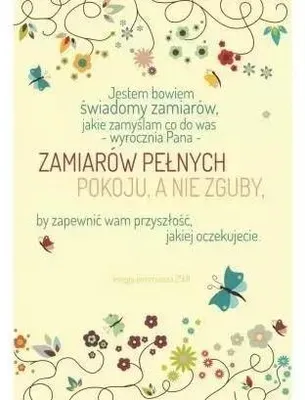 Zdjęcie produktu dla A Kartka składana - Jestem bowiem świadomy Motyle - Szaron