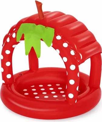 Produktbild von Bestway Planschbecken Erdbeere mit Dach Ø 91 x 91 cm