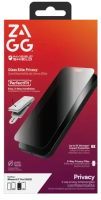 Immagine prodotto di Zagg Invisibleshield Glass Elite Privacy per Iphone 17 Pro