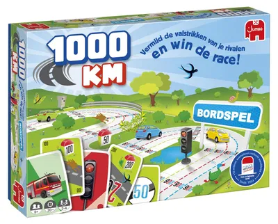 Produktbild von Jumbo 1000KM bordspel, Brettspiel, Familie, 5 Jahr(e), Klassische Ausgabe, Familienspiel