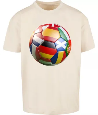 Image de Mister Tee - T-shirt pour hommes "Footballs Coming Home Europe Tour" (modèle TN3671, taille L, couleur sable)
