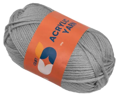 Zdjęcie produktu dla Colorations – przędza akrylowa, szara, 50 g
