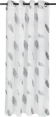 Produktbild von S+G Ösenschal Federn silber - 140 x 160 cm