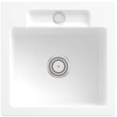 Produktbild von Villeroy & Boch Keramikspüle 334501RW, Siluet 50 S Einbauspüle - inkl.