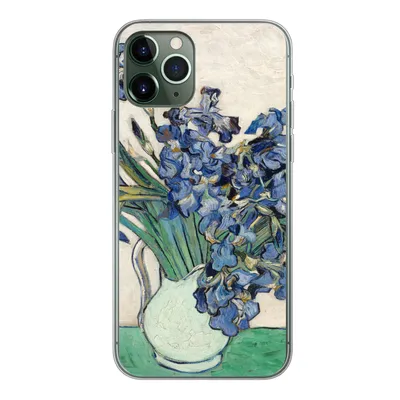 Produktbild von MuchoWow® Handyhülle Schutzhülle Hülle für iPhone 11 Pro Stilleben mit Schwertlilien - Vincent van Gogh Silikon Softcase Handy Hülle - Handy
