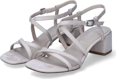 Produktbild von Tamaris Damen Sandalen/ Sandaletten/ Riemchensandaletten Beige Textil Größe: 40