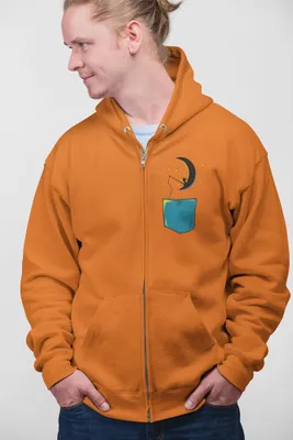 Produktbild von D&B Uni Hoodie ZIPPO00007 Child On Moon Orange-Größe 2XL