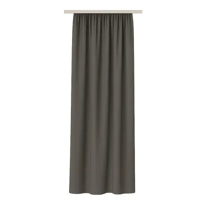 Image de Rideau écharpe décorative Ellen avec ruban universel, choix : 140x245cm anthracite - gris foncé