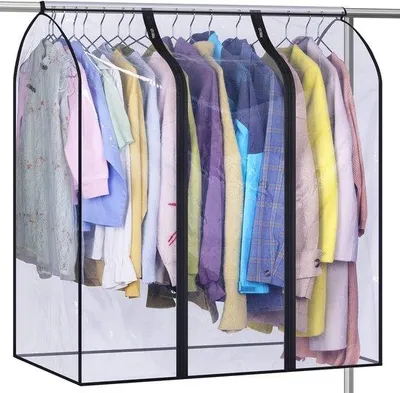 Image de Housse de protection transparente pour vêtements - 40 pouces