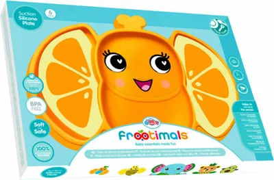 Image de Frootimals - Talerz silikonowy Orangiefly antypoślizgowy do dziecka