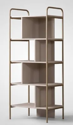 Image de Étagère moderne grise, idéale pour le salon, pratique et confortable