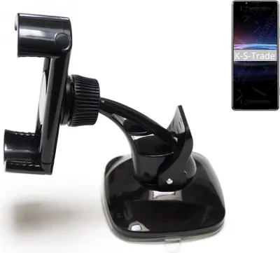 Produktbild von K-S-Trade kompakte Handy-Halterung Windschutzscheibe kompatibel mit Sony Xperia PRO-I Armaturenbrett schwarz Autohalterung KFZ Halter