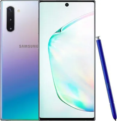 Produktbild von Samsung Galaxy Note 10 N970F Smartphone, 256 GB, Aura Glow, Entsperrt, 15,94 cm (6,3 Zoll) HDR10+ Display, Android, LTE, WLAN, Bluetooth 5.0, NFC, Dual-SIM, S Pen, Ultraschall-Fingerabdrucksensor, IP68, Schnellladen, kabelloses Laden & Powershare, DeX, Gorilla Glas 6