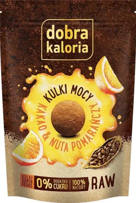 Produktbild von Kulki kakaowe o smaku pomarańczowym 65 g