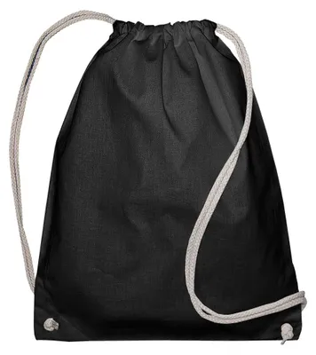 Image de Sac de sport Jassz avec cordon FK1339 (taille unique) (noir)