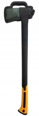 Zdjęcie produktu dla Siekiere o długości 78 cm, głowica ze stali C55 o wadze 1500 g, trzon z włókna szklanego z antypoślizgowym uchwytem, przeznaczona do rąbania drewna opałowego