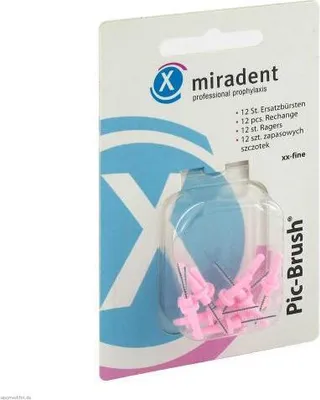 Produktbild von Miradent Interdentalbürste Pic-Brush xx-Fein pink 12 St