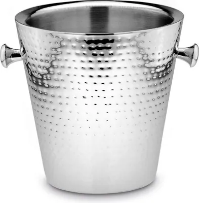 Produktbild von Wein-/Sekt Flaschenkühler Hammerschlag-Optik (H) 23 x (Ø) 23 cm