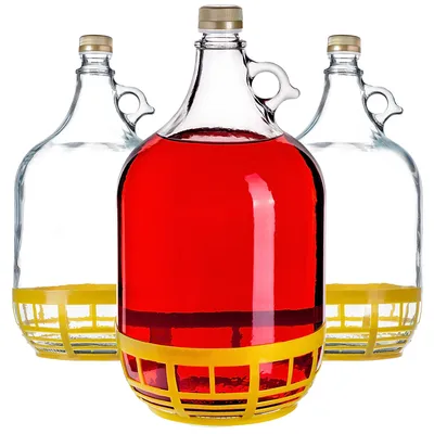 Produktbild von KADAX Weinballon, Glasballon für Wein, Weinfass aus glas, Gärballon, Fass für Wein aus Glas