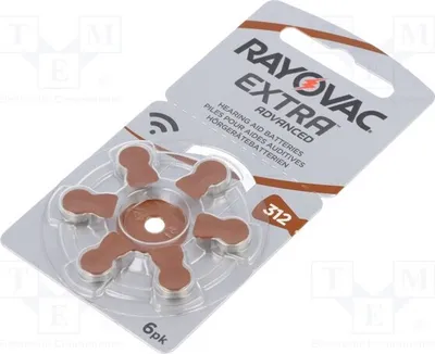 Immagine prodotto di 1 x Batterie: Zinco-aria (ZnO2) AC312, R36, a bottone, 1,4V, 180mAh