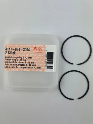 Produktbild von 2x STIHL original Kolbenringe 41470343004 42mm FR410C, FS260, FS410, SP452