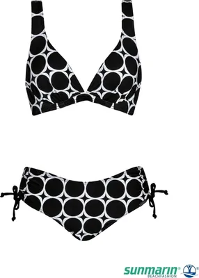 Produktbild von Sunmarin Bikini schwarz weiß 38C