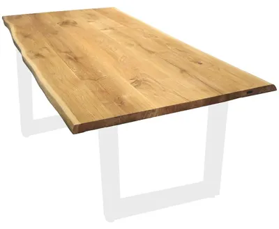 Produktbild von Massivholztisch mit Baumkante 200cm x 100cm