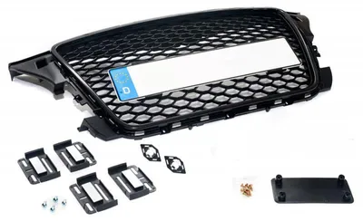 Kühlergrill Sportgrill Waben Gitter Kennzeichenhalter für Audi A3 S3 8P 04/2008 – Produktansicht