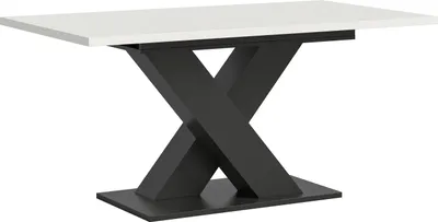 Produktbild von Kulissentisch >Motion< ausziehbar bis 190cm, in Grau / Weiß - 150/190x76x90cm (BxHxT)