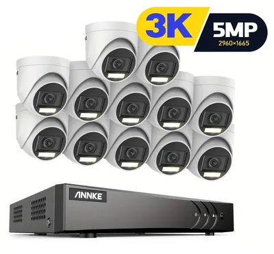 Imagen del producto de Sistema de seguridad de 16 canales - Sistema de cámaras - Kit de CCTV - Videovigilancia - Kit de seguridad - 0 TB de almacenamiento