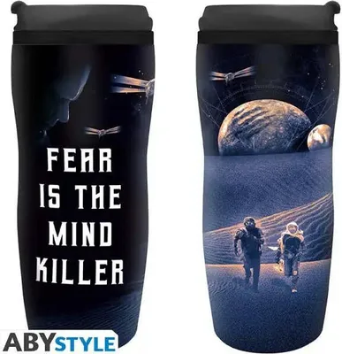 Produktbild von Thermobecher ABYSTYLE DUNE Fear is the mind-killer, Schwarz