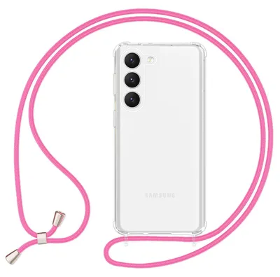 Obrázok produktu pre Priehľadný kryt s retiazkou pre Samsung Galaxy S23 Plus Pink